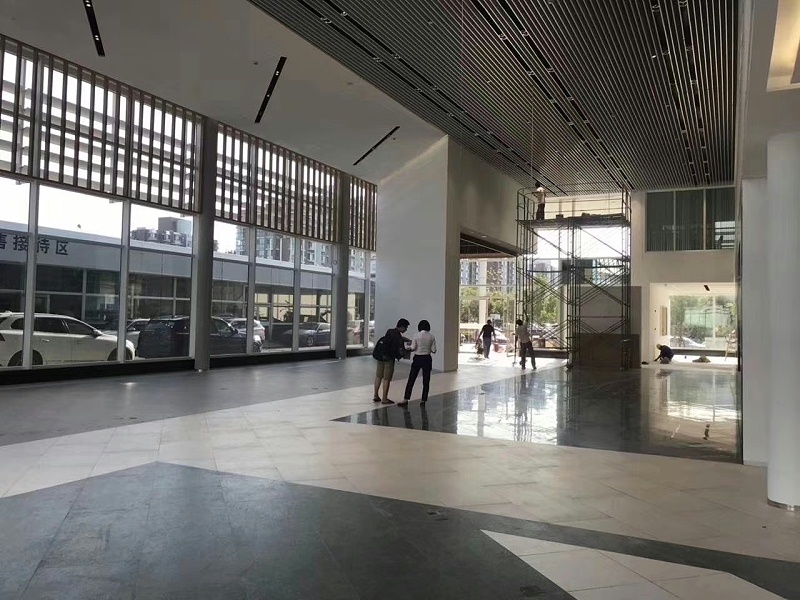 汽車4s店展廳木紋鋁方通@中滬世業