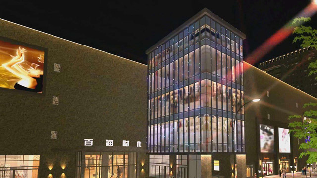 百潤時(shí)代購物中心鋁方管